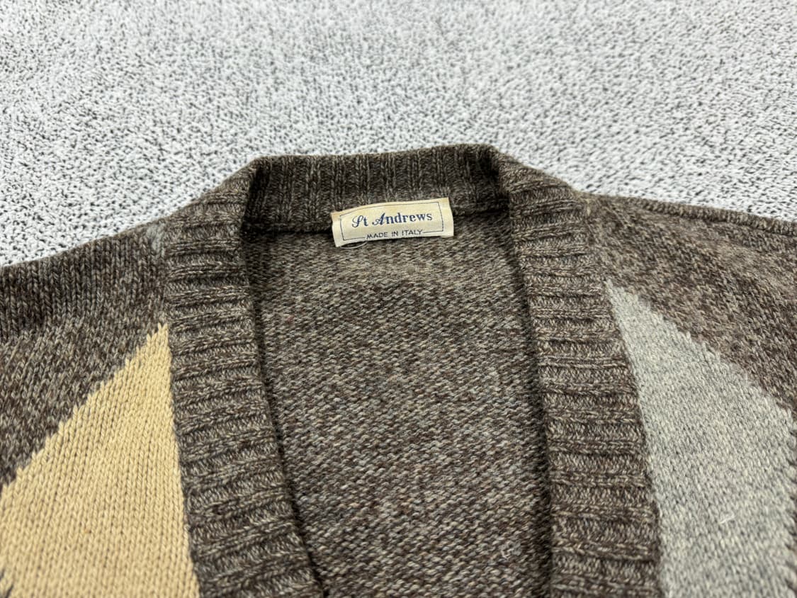 세인트앤드류스 아가일 램스울 가디건 상품이미지4