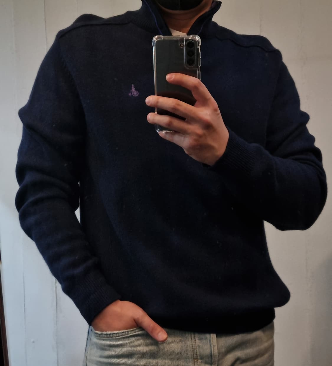 빈폴 남성 하프집업 니트 105 상품이미지1