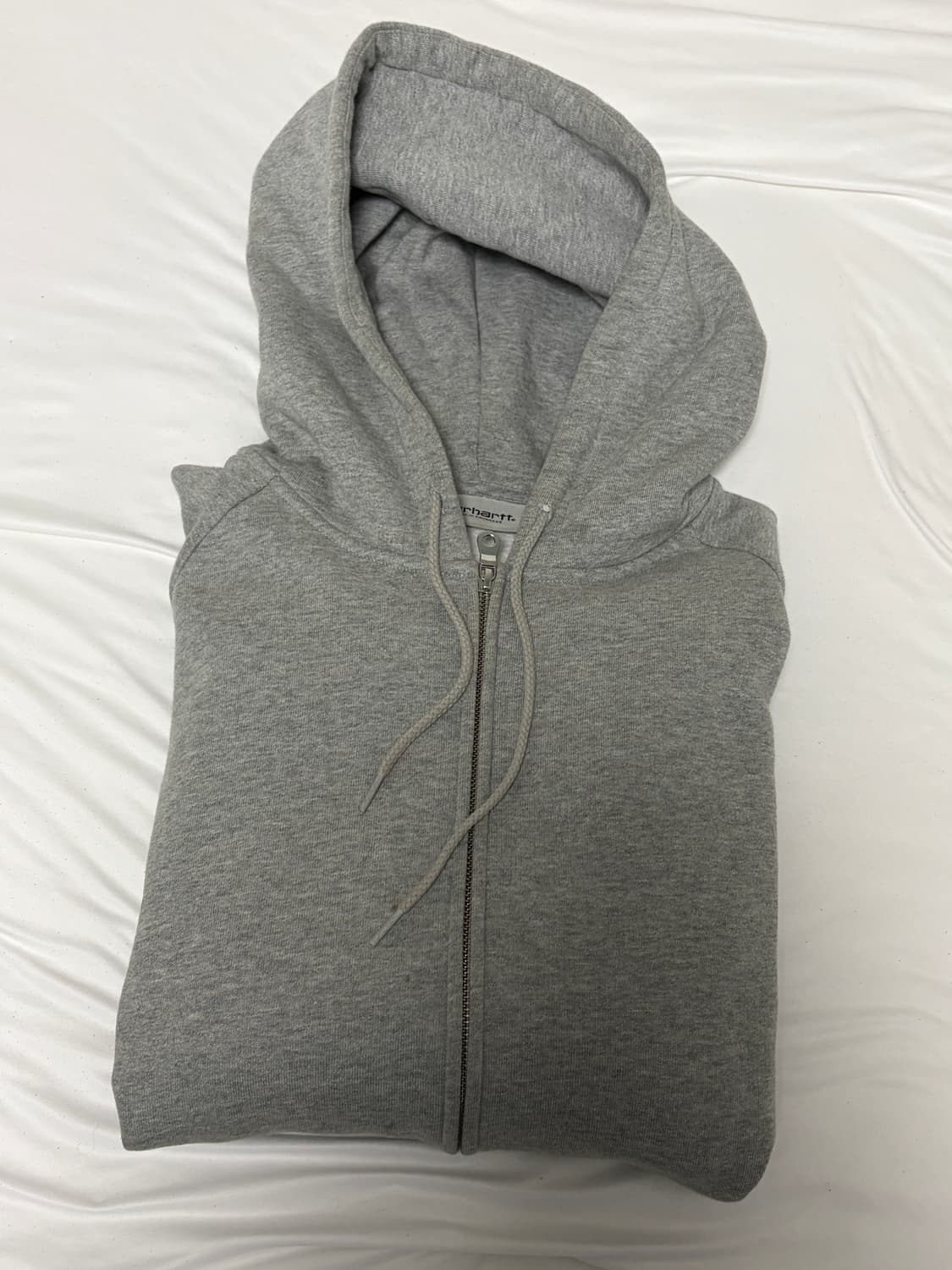 칼하트 후드 집업 그레이M 상품이미지3