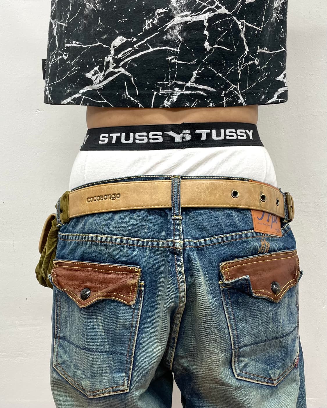  Khaki two-pocket back belt  상품이미지5