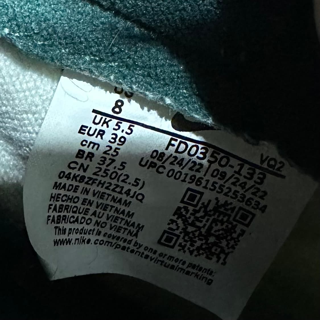 250) 나이키 운동화 남녀공용 신발 덩크 로우 SE 옵티 노블 그린 상품이미지9