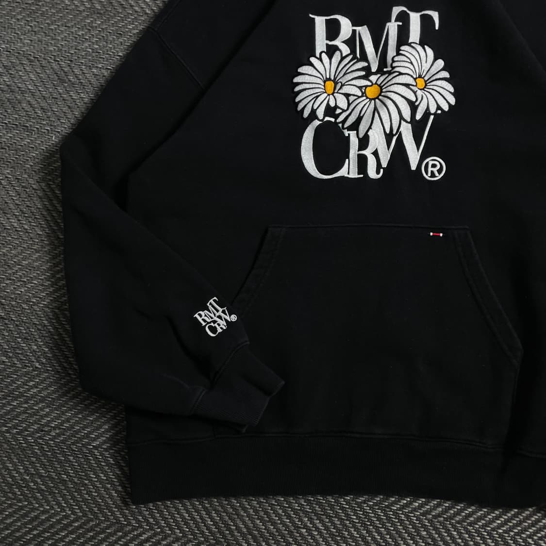 로맨틱크라운 옥스아이 데이지 박시핏 후드 티셔츠 o 4465 상품이미지2