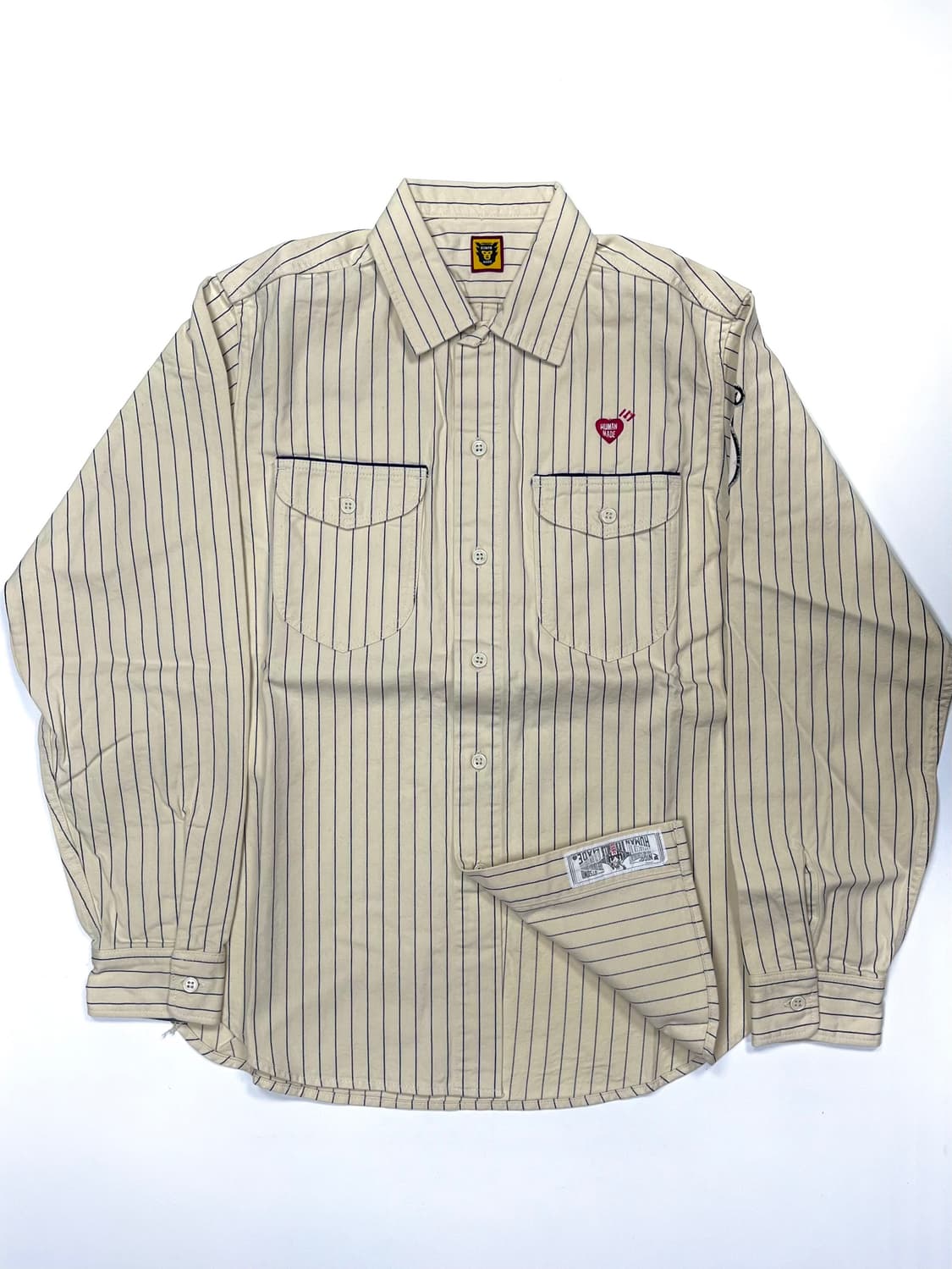 휴먼메이드 스트라이프 워크 셔츠 상품이미지3