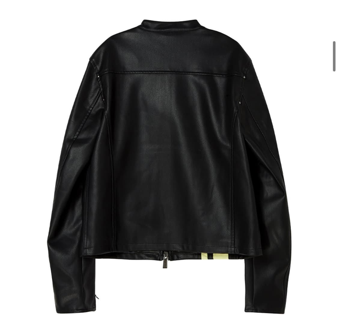 프렌다 VOYAGE FUAX LEATHER JACKET BLACK 상품이미지5