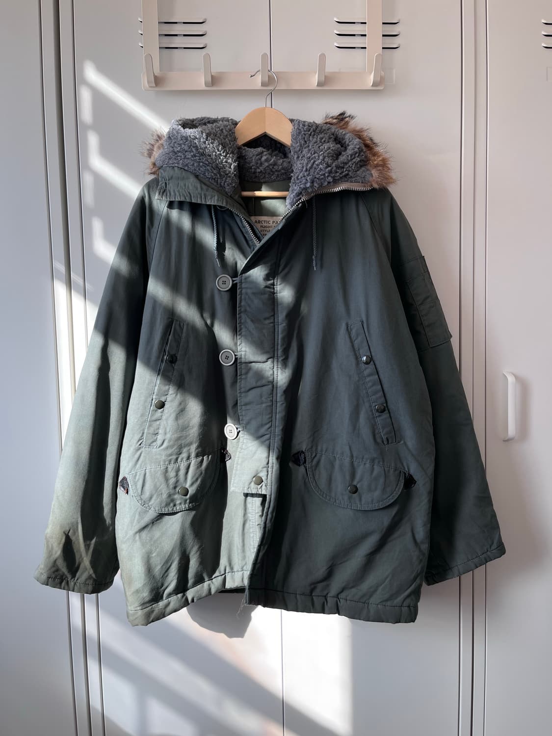 NB3 밀리터리 카키 야상 누빔 패딩 점퍼 상품이미지5