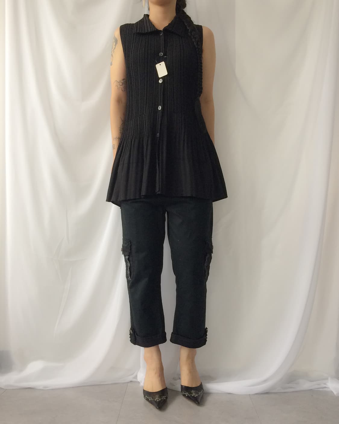 pleats shirt sleeveless 상품이미지6