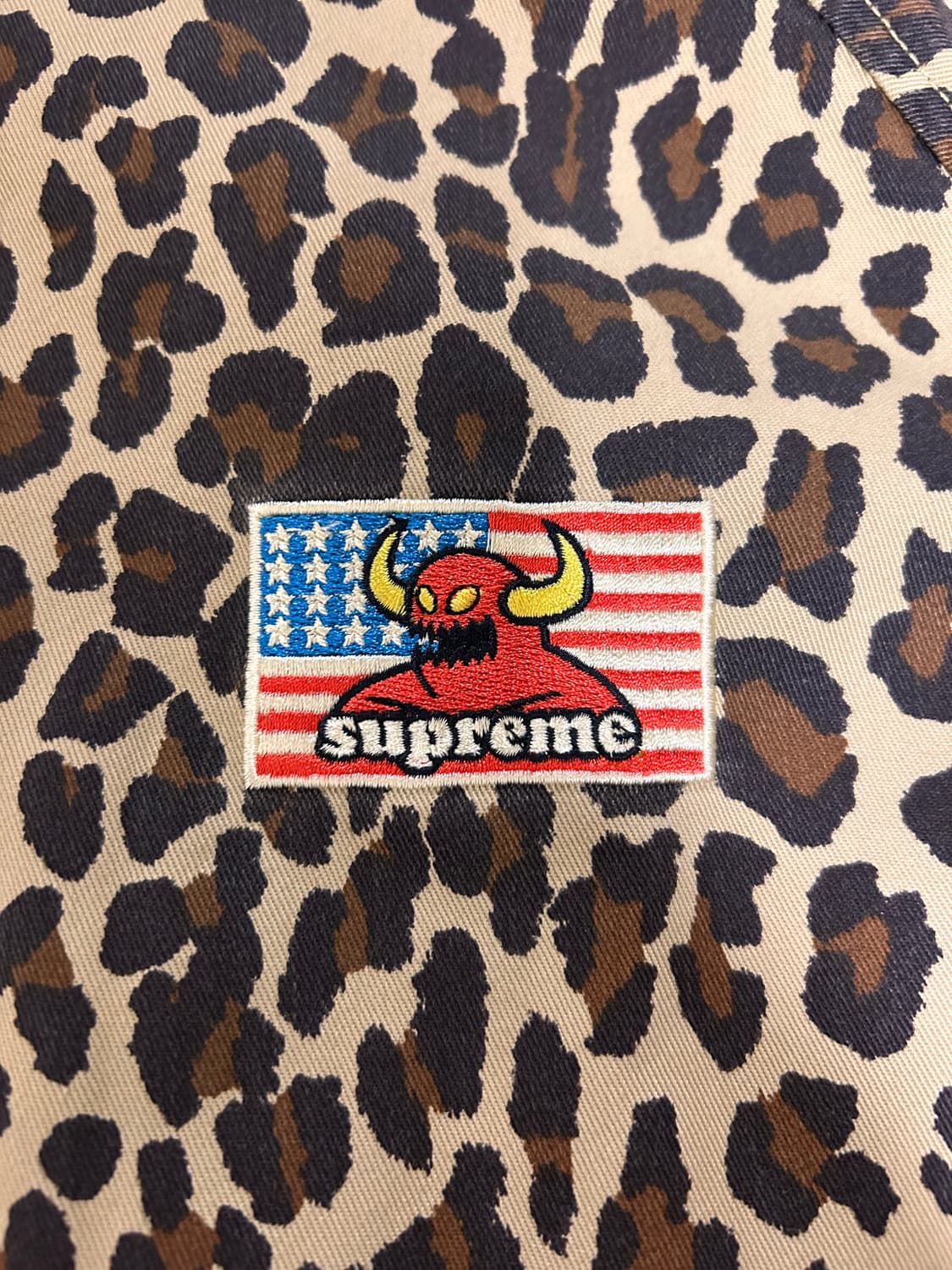 슈프림 x 토이 머신 해링턴 자켓 레오파드 xl 상품이미지2