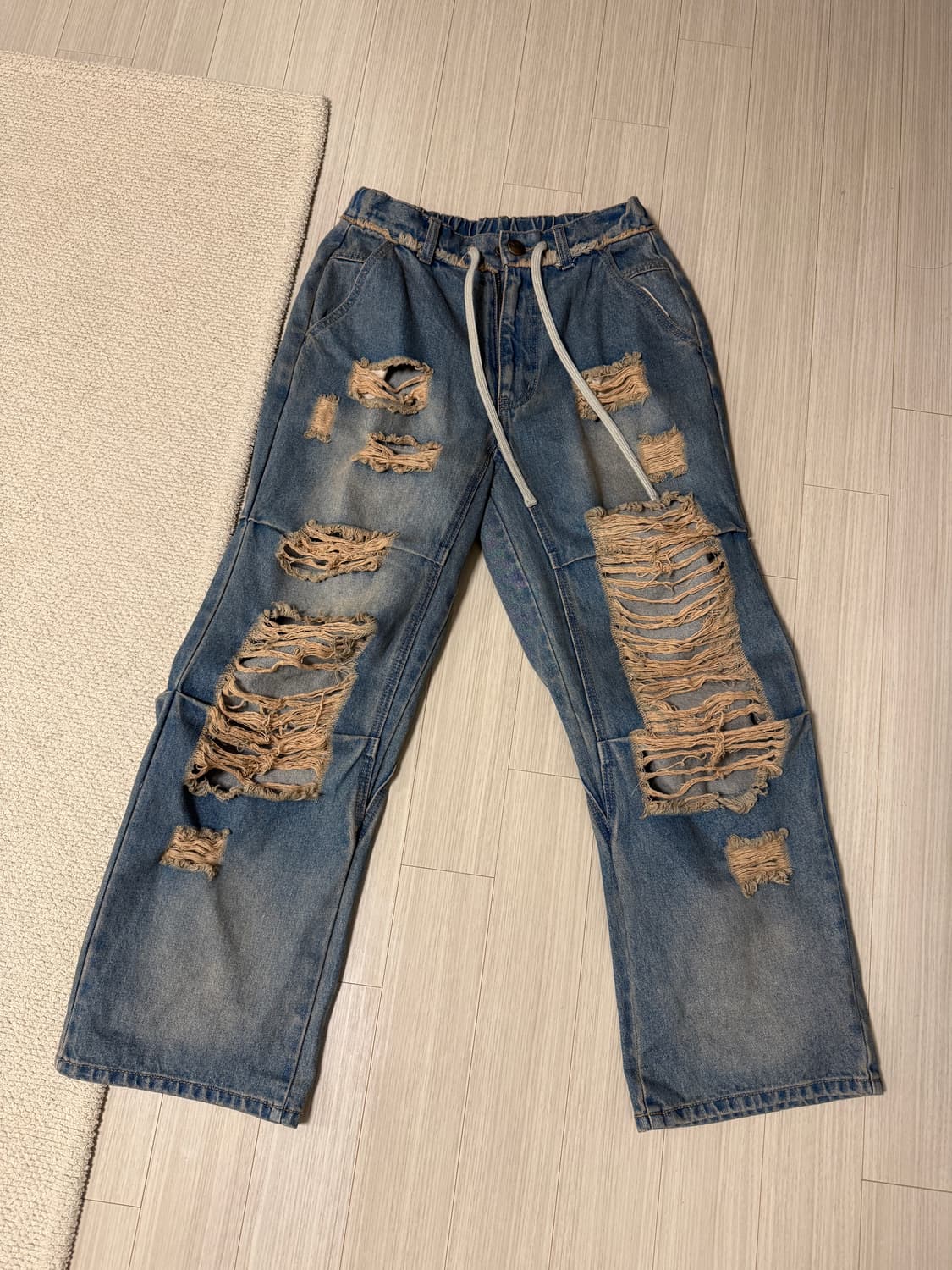 Sculptor Destroyed Denim Pants Indigo 상품이미지4