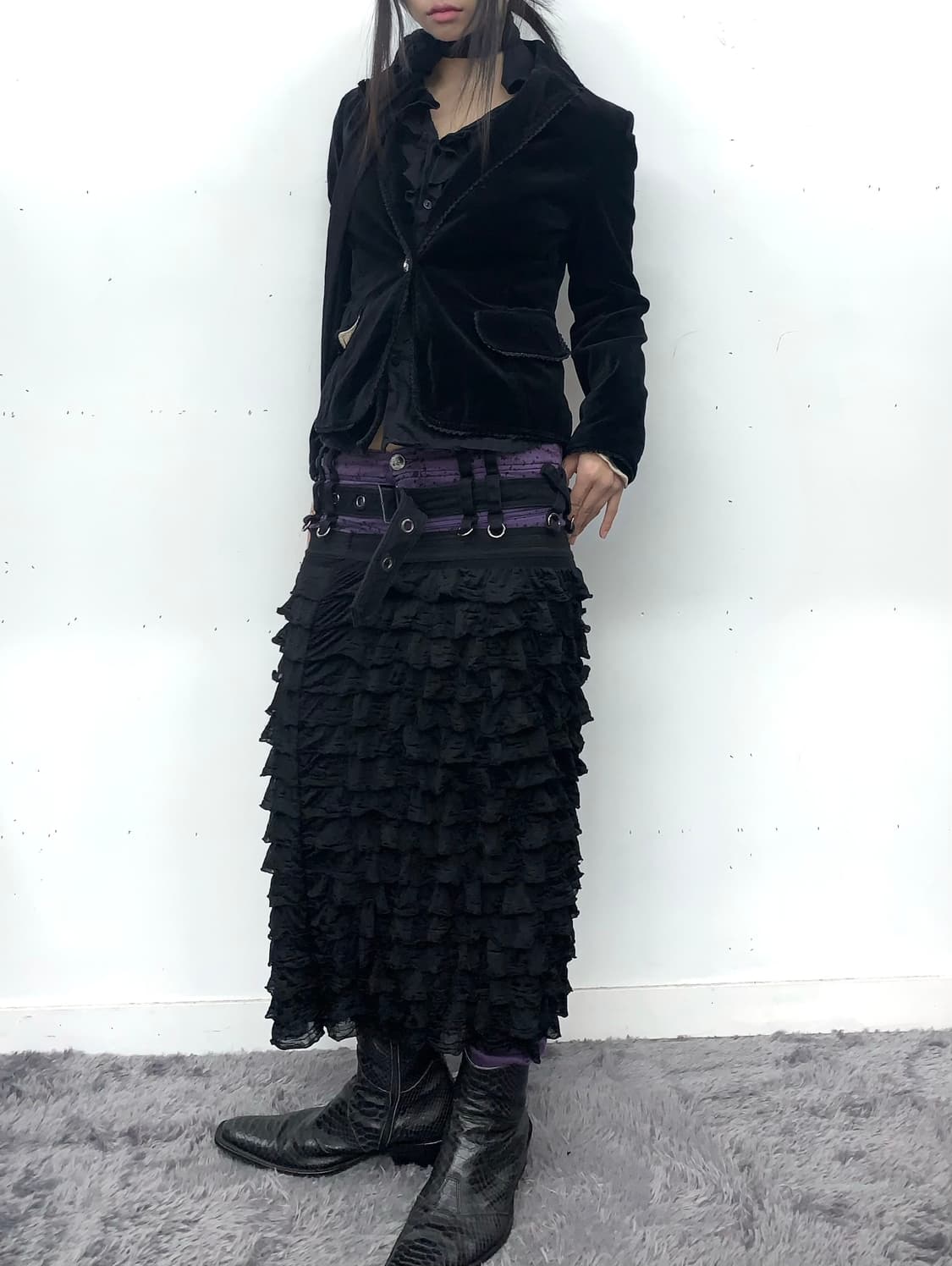 알곤퀸즈 펑크 디테일 스키니 상품이미지3