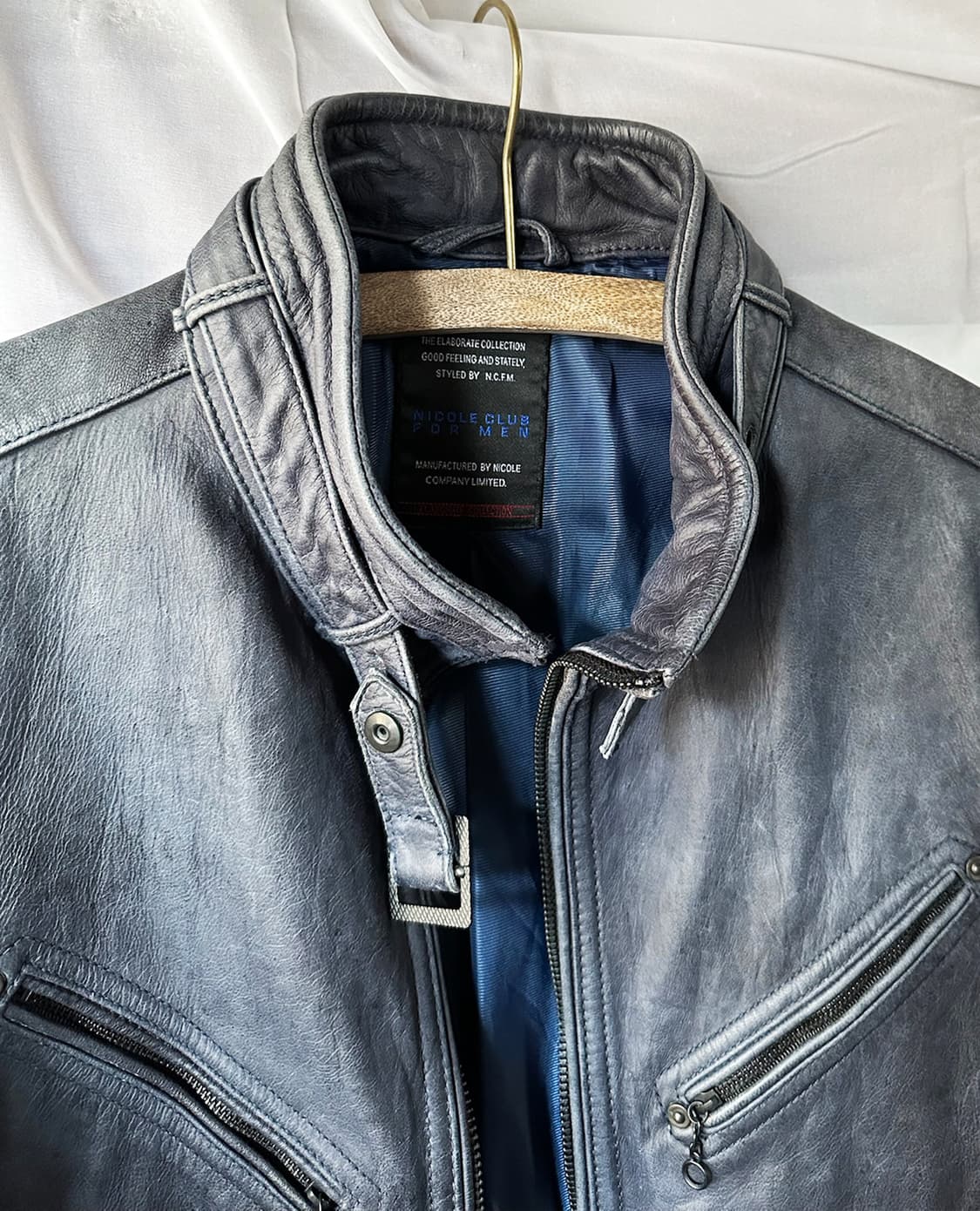 N.C.F.M zip-up leather jacket 상품이미지7