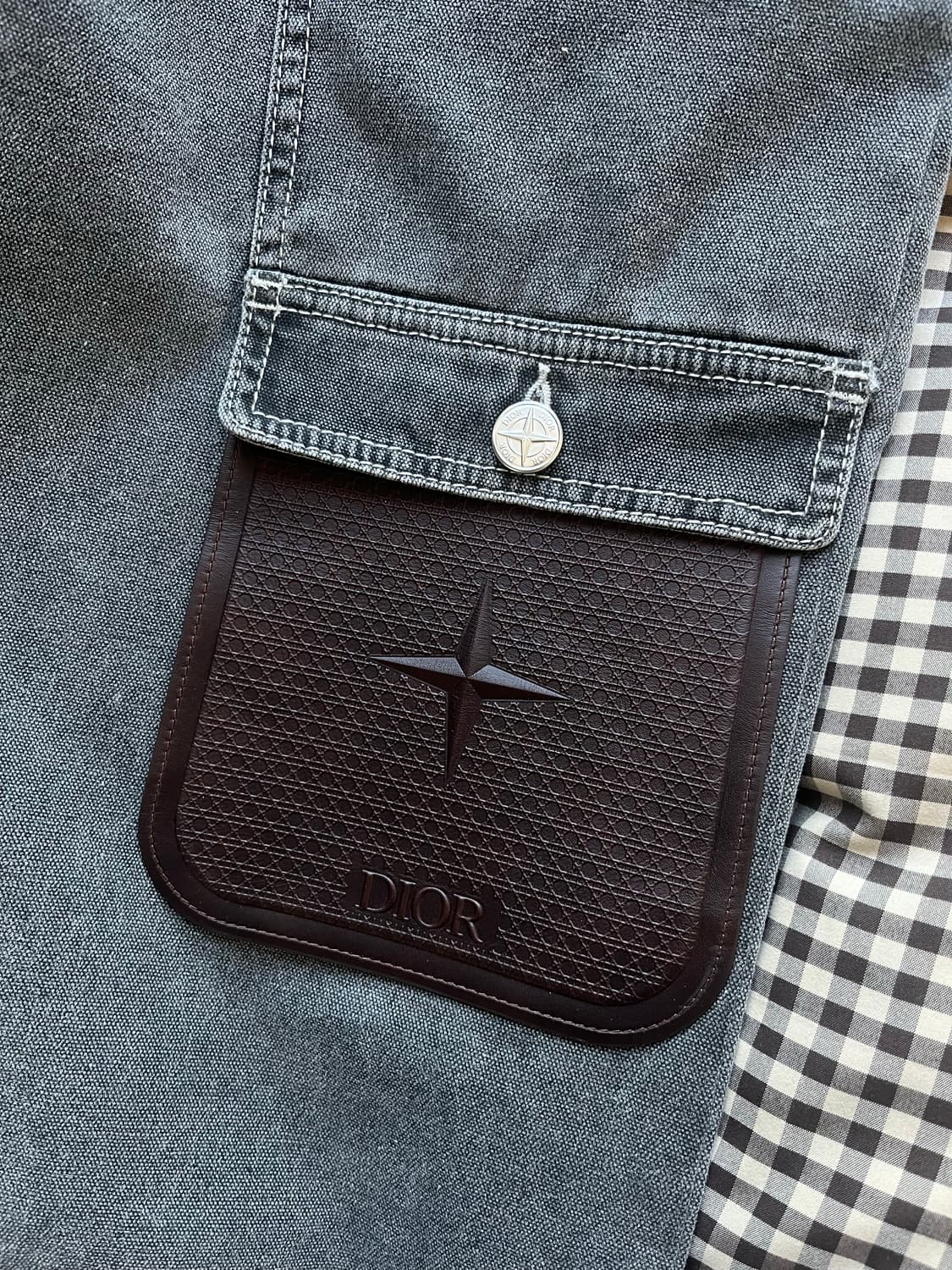 디올 x 스톤 아일랜드 / 카고 진 코튼 캔버스 블랙 / 48 상품이미지2