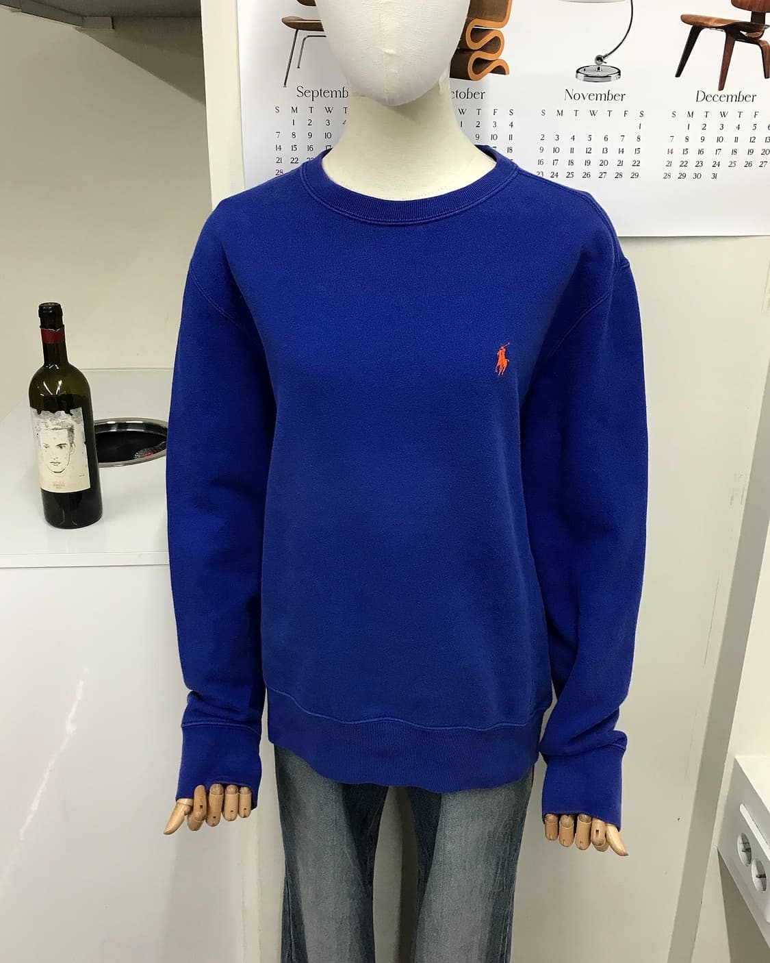 폴로 코발트블루 맨투맨 상품이미지7