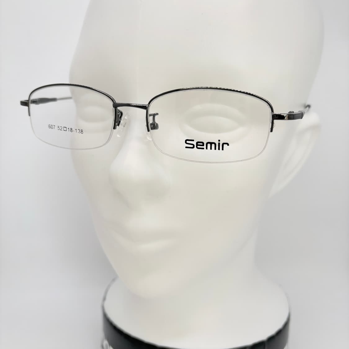 SEMIR 실버 스퀘어 반무테 빈티지안경 상품이미지5