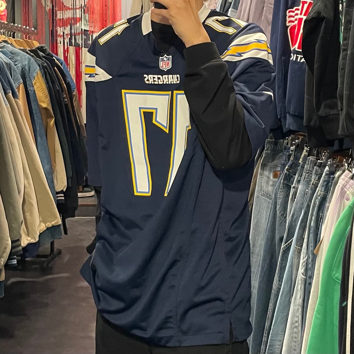 [IM] NFL CHARGERS No.17 RIVERS 블루 반팔져지 상품이미지5