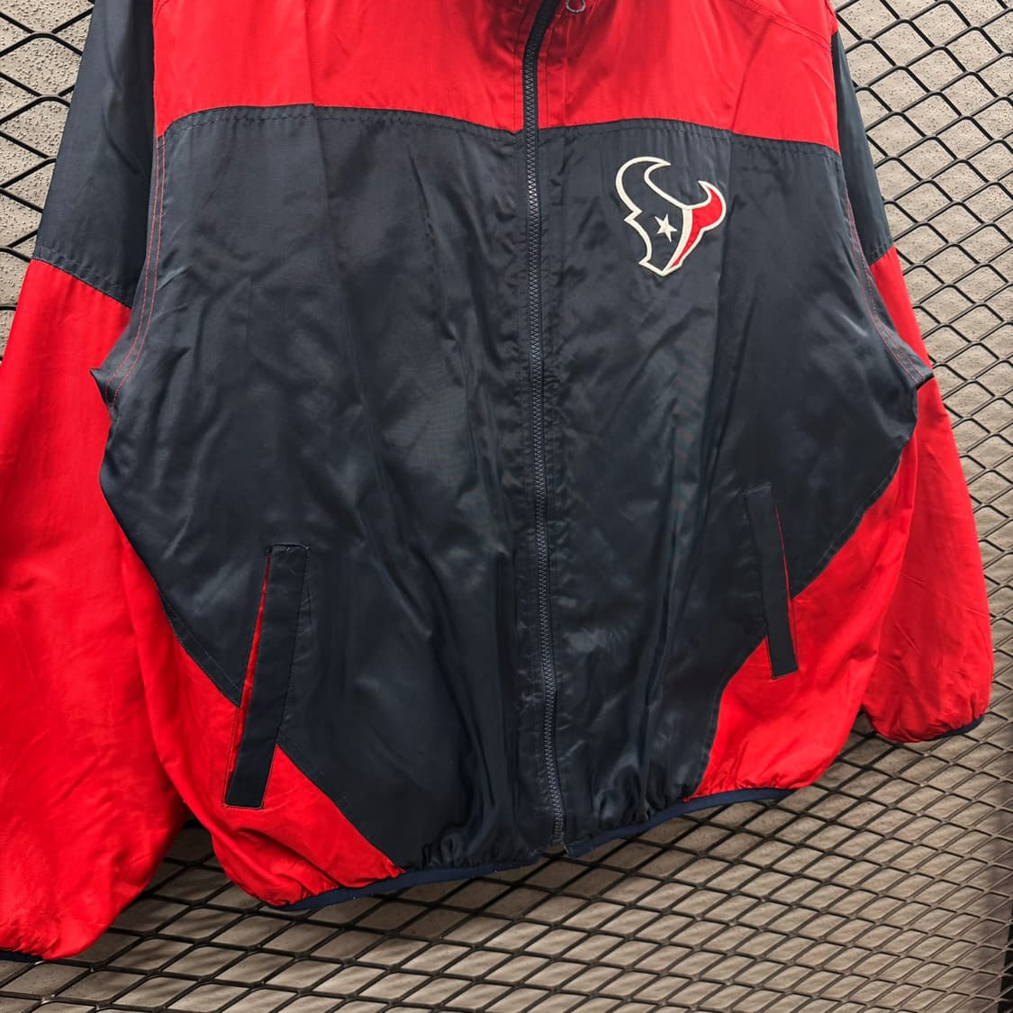 USA VINTAGE 리버시블 플리스자켓 휴스턴 텍산스 팀로고 빅컬러블럭 상품이미지5