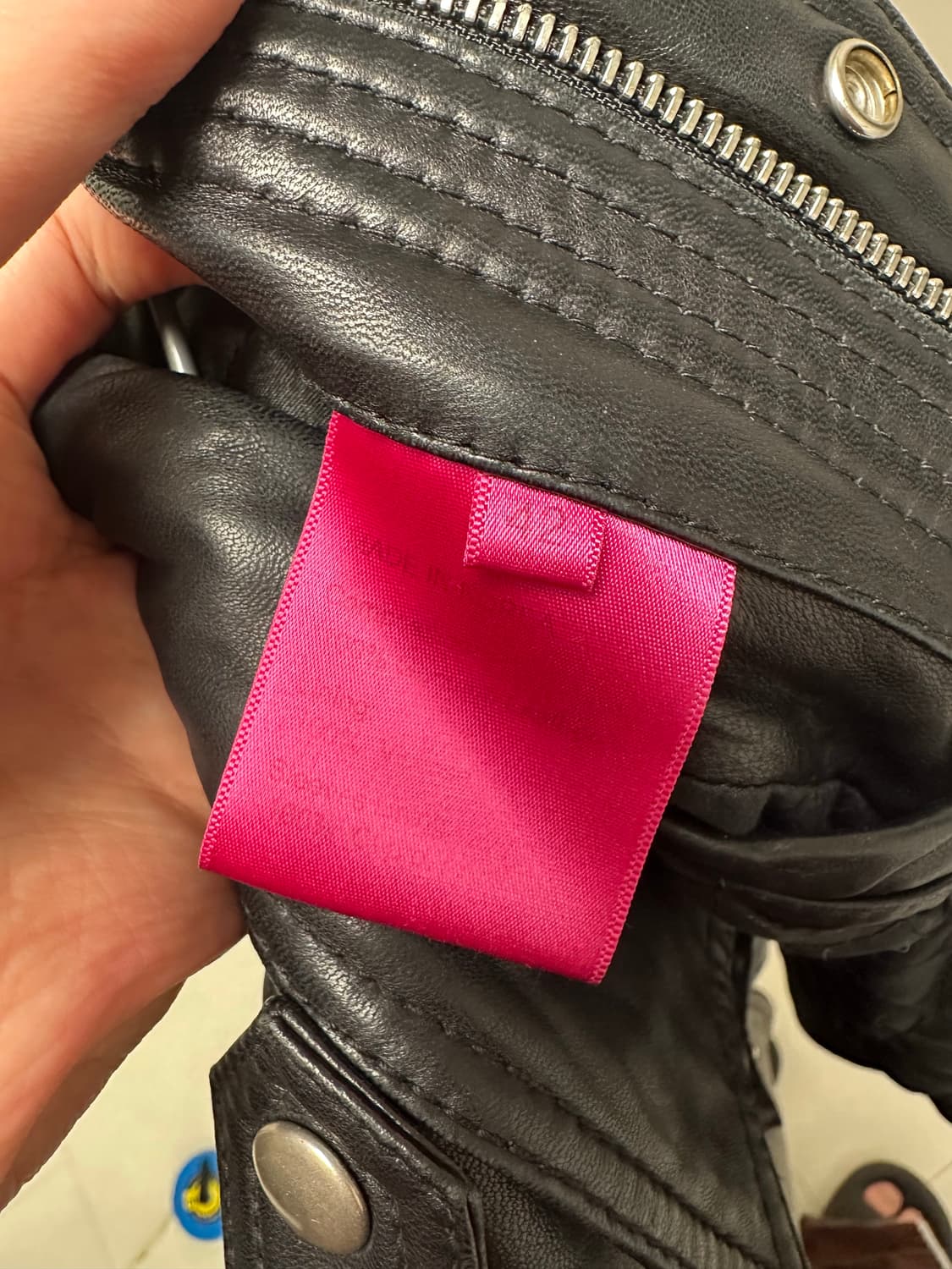 블랙 레더 포켓 자켓 95  상품이미지4