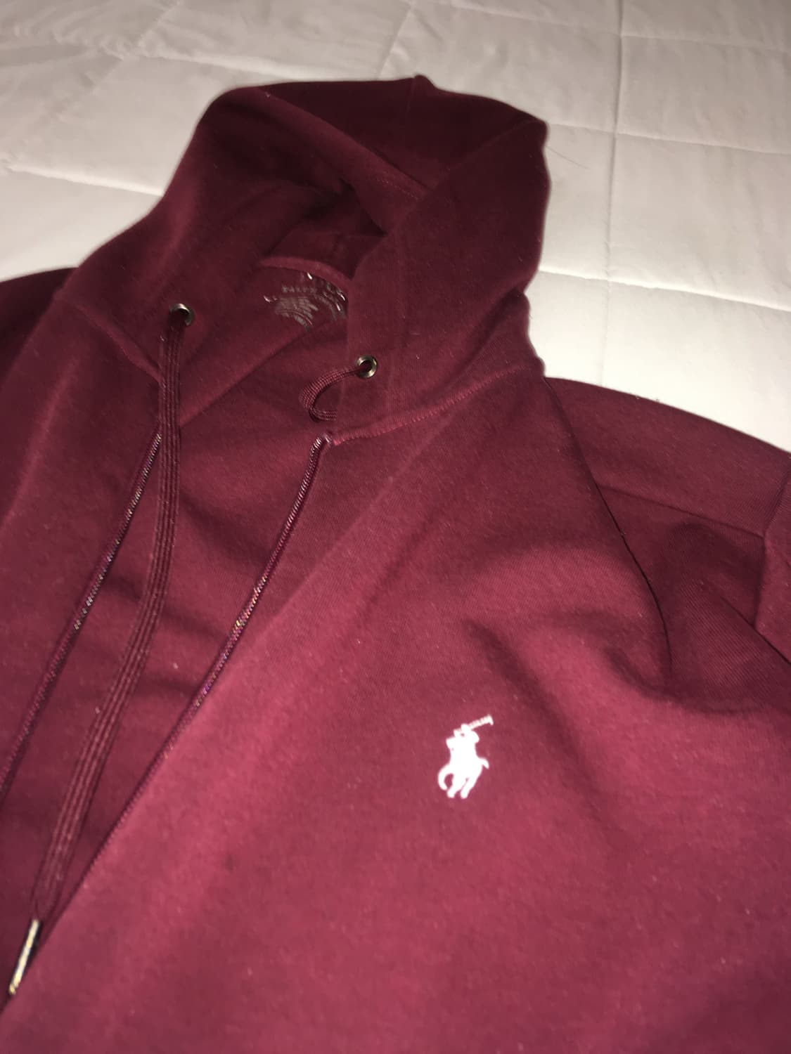 정품 폴로랄프로렌 버건디 후드집업 상품이미지2