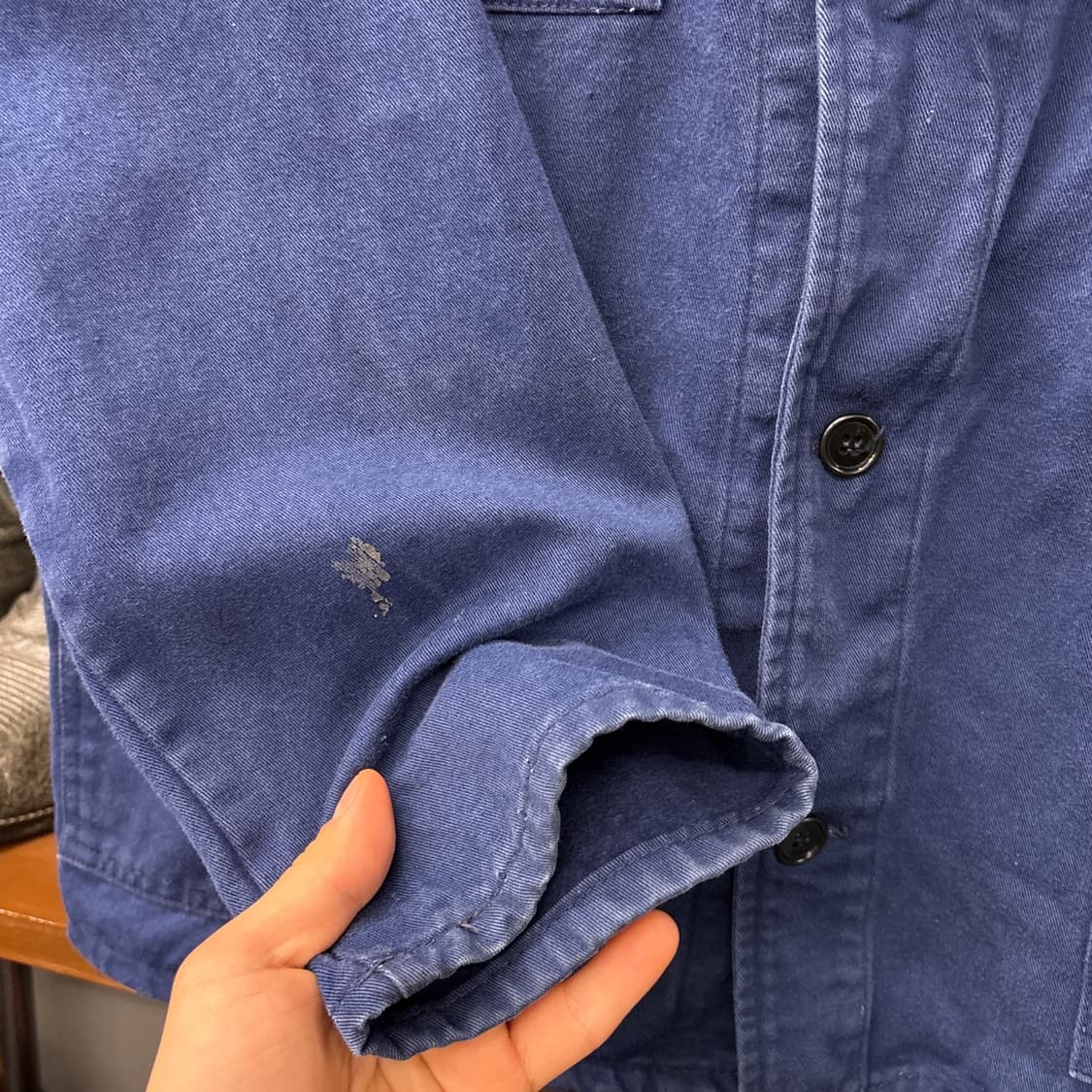 60~70s 퍼티그 포켓 프렌치 워크자켓 / 초어자켓 이태리생산 N976 상품이미지5