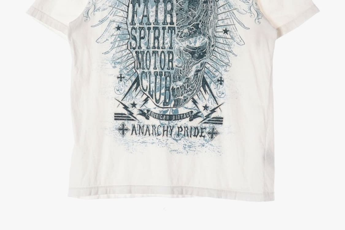 버카루 빈티지 그래픽 프린팅 티셔츠 XL 상품이미지4