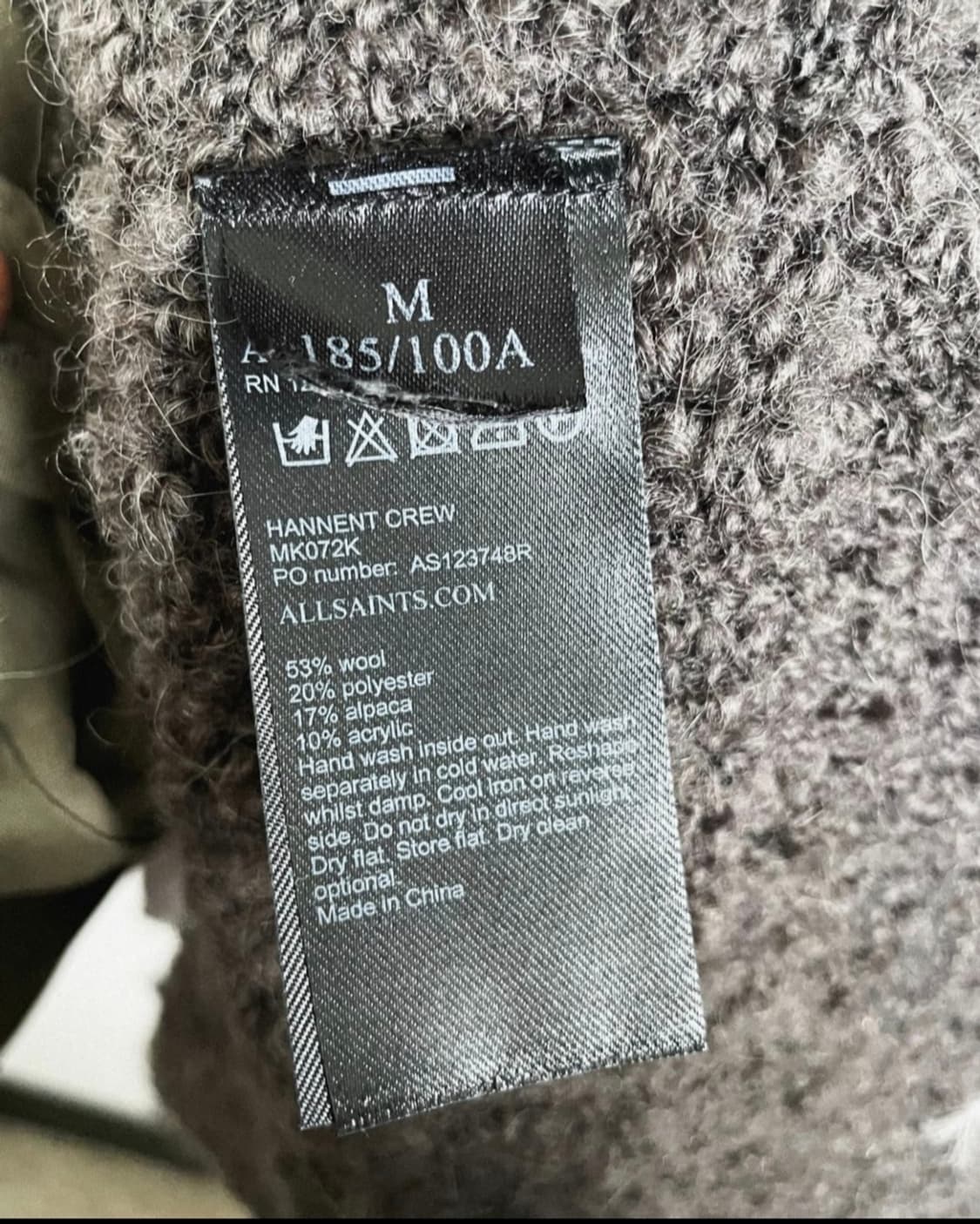 올세인츠 uk 그런지 디스트로이드 니트 상품이미지7