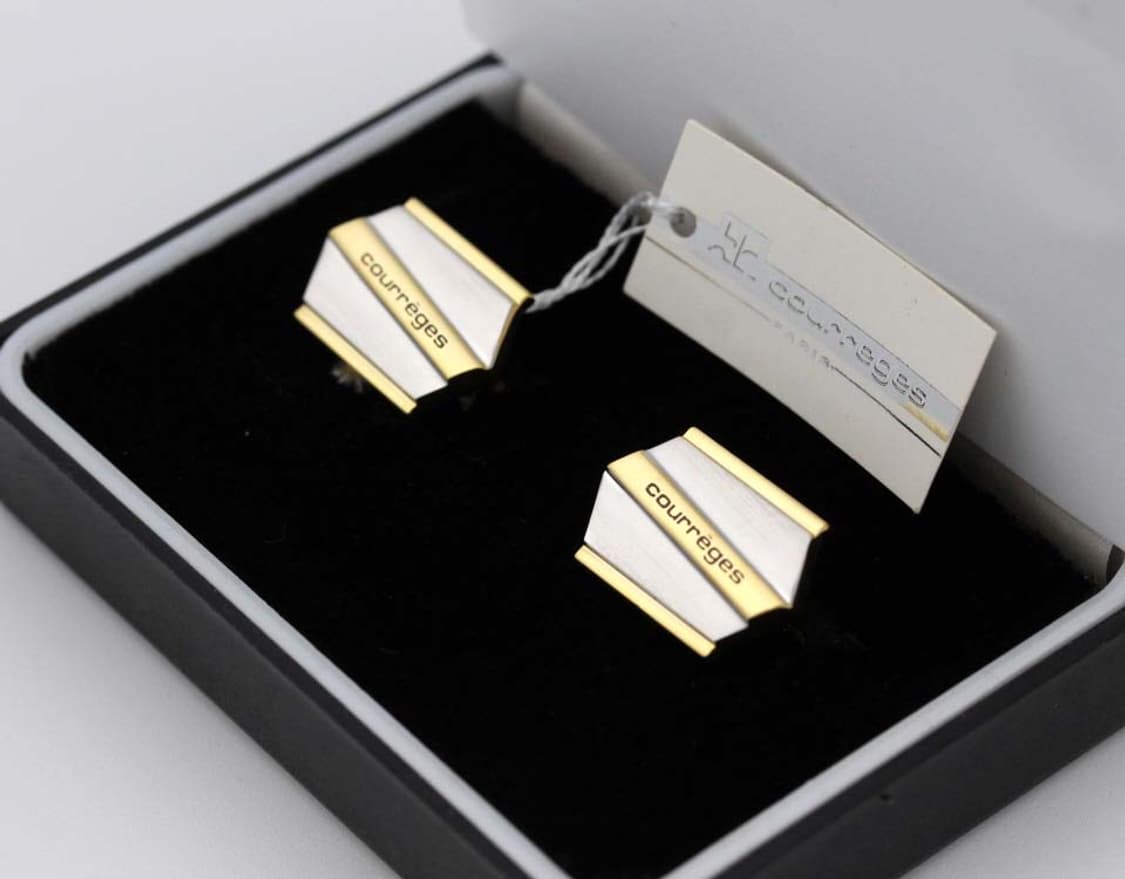 쿠레쥬 미사용 S등급 남자 명품 커프스 빈티지 상품이미지1