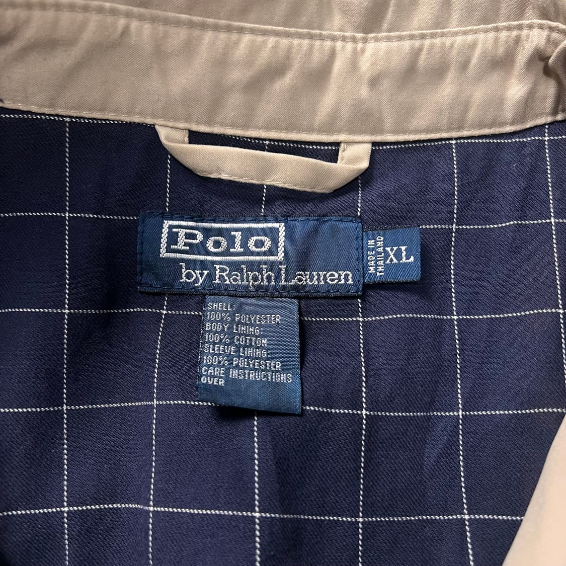 폴로 랄프로렌 스윙탑 자켓 베이지 XL 상품이미지3