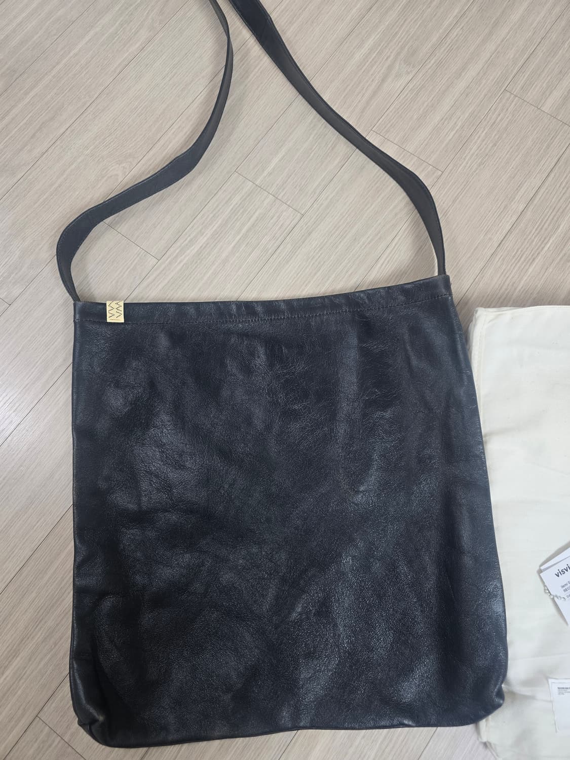 비즈빔 24ss 레코드백 dmgd navy 상품이미지1