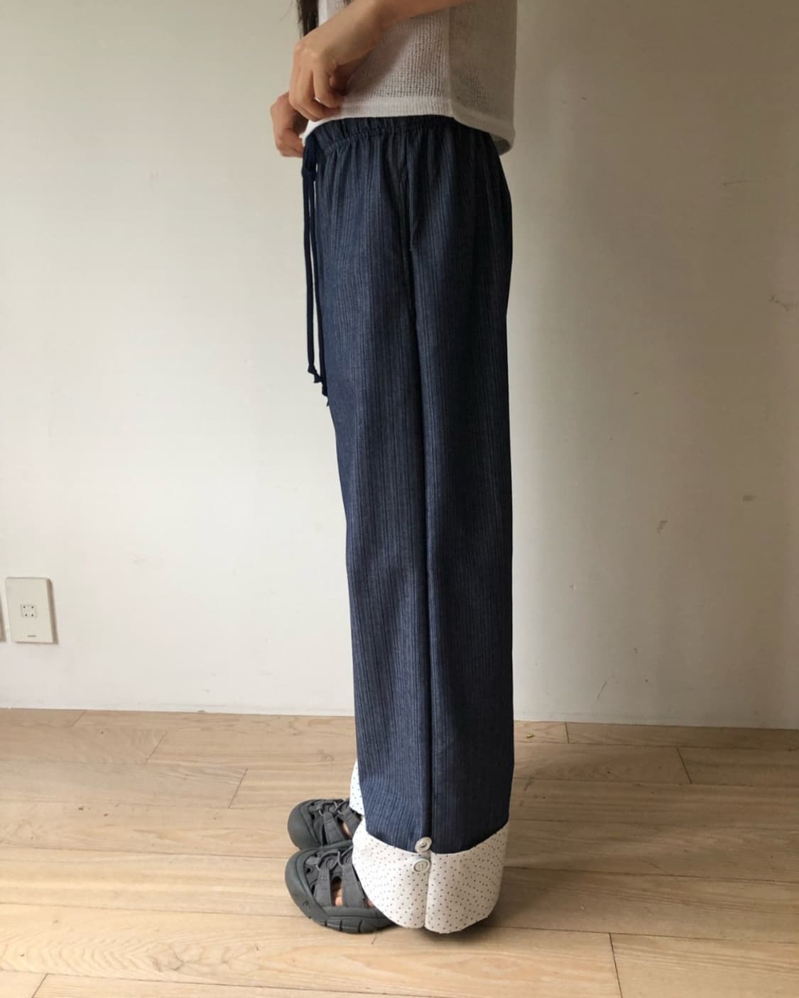 롤업 밴딩 바지 상품이미지2