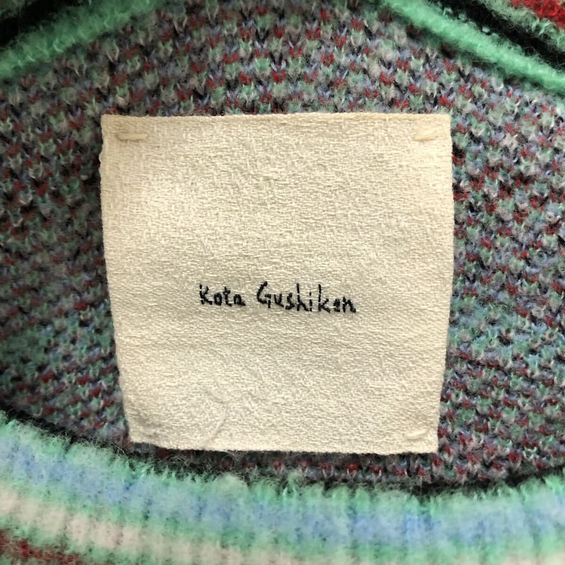 Kota Gushiken 24AW 모나리자 울 니트 그린 상품이미지7