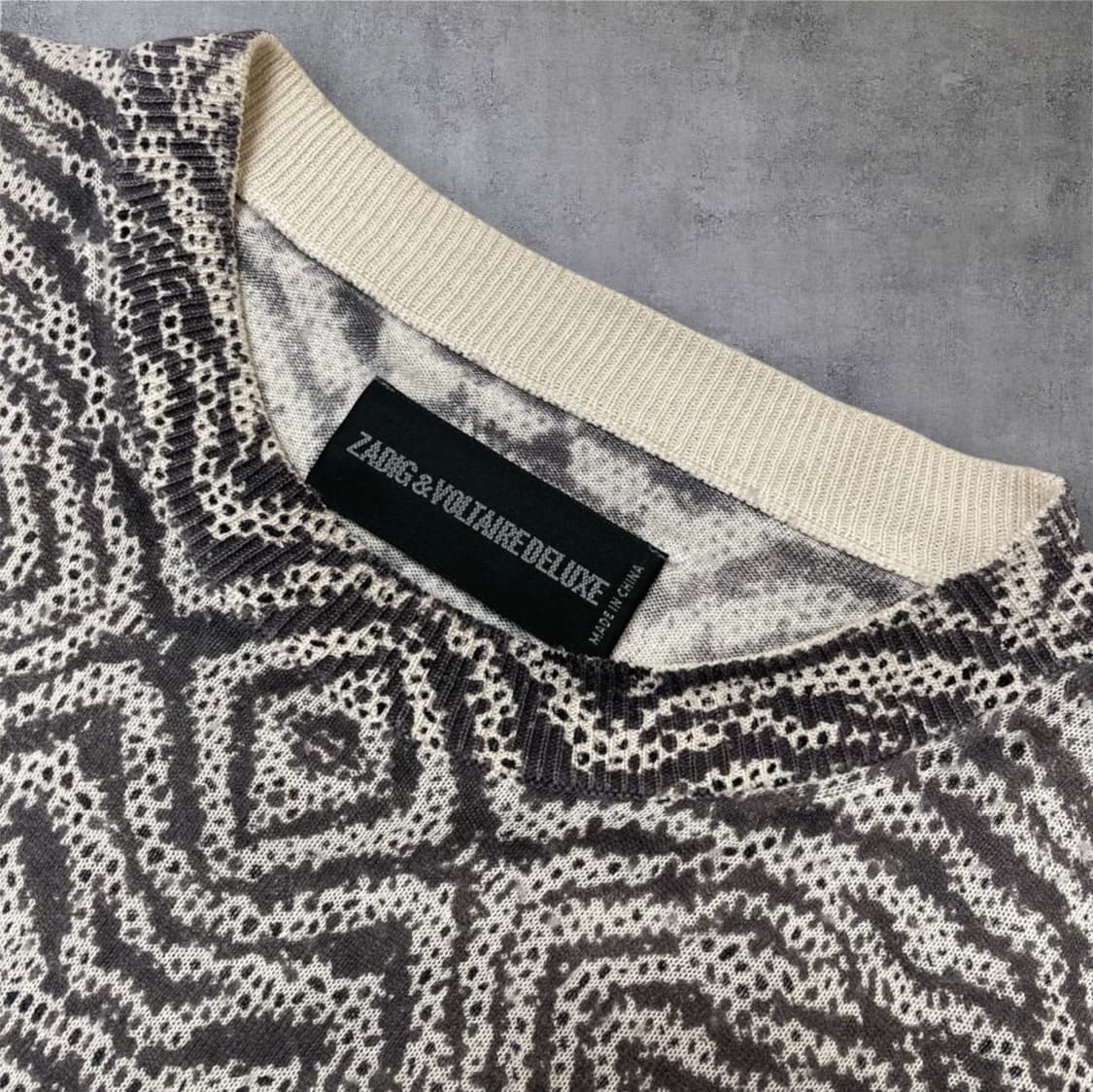 쟈딕앤볼테르 디럭스 자카드 패턴 실크 캐시미어 니트 S 상품이미지2