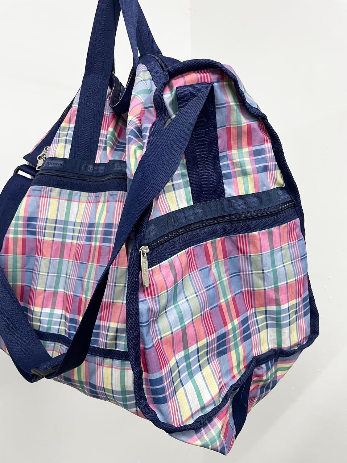 레스포삭 솜사탕 체크 2way 보스턴백 상품이미지6