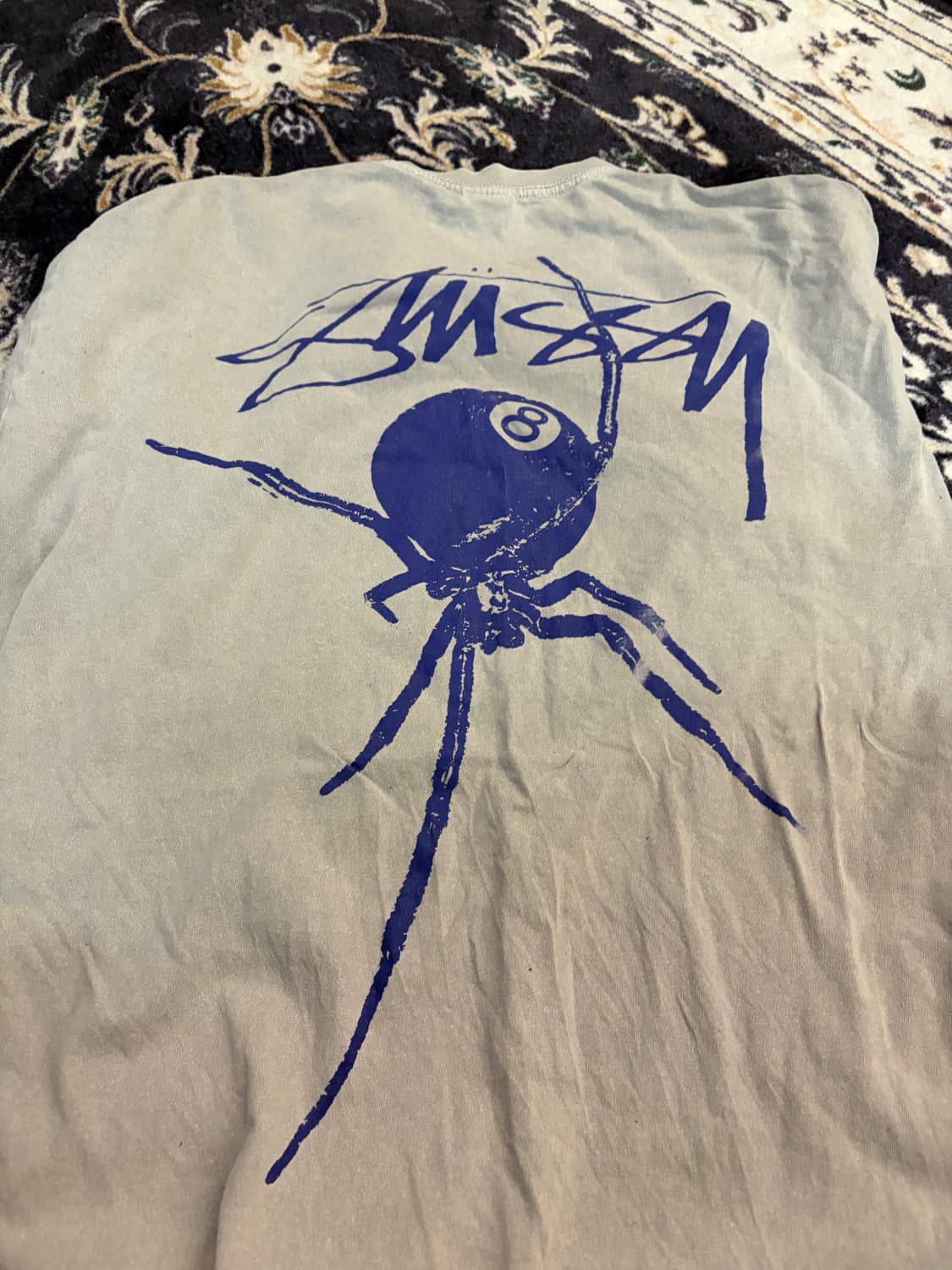 스투시 아나크리드 티셔츠 피그먼트 다이드 그레이 xxl 상품이미지1