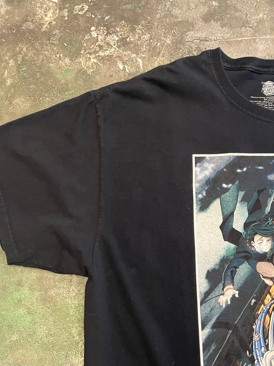 [2XL] 귀멸의칼날 무한열차 반팔 티셔츠 탄지로 그래픽 상품이미지5