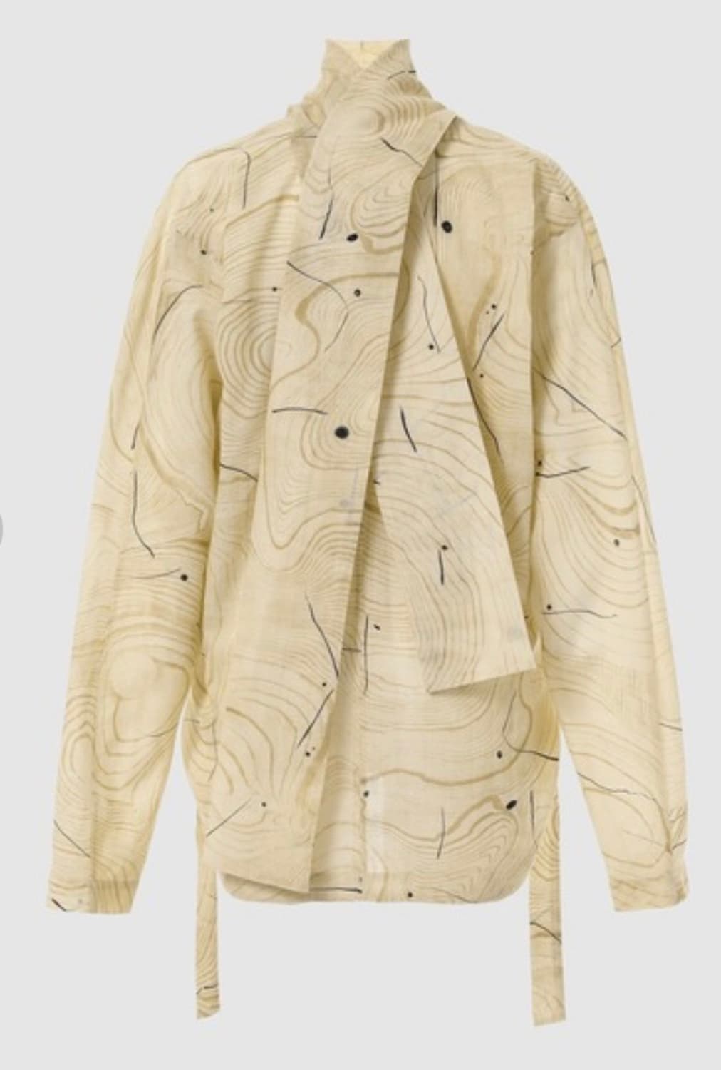 르메르 타이 블라우스 (레어) 34 size 상품이미지10