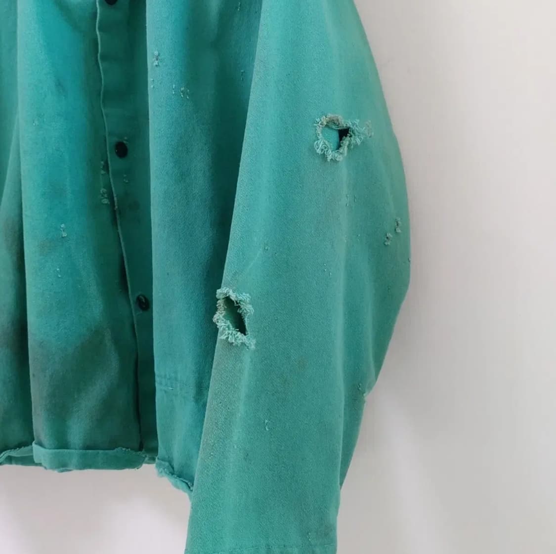 90s 아메리칸 워크웨어 셔츠 디스트레스드 선페이드 상품이미지3