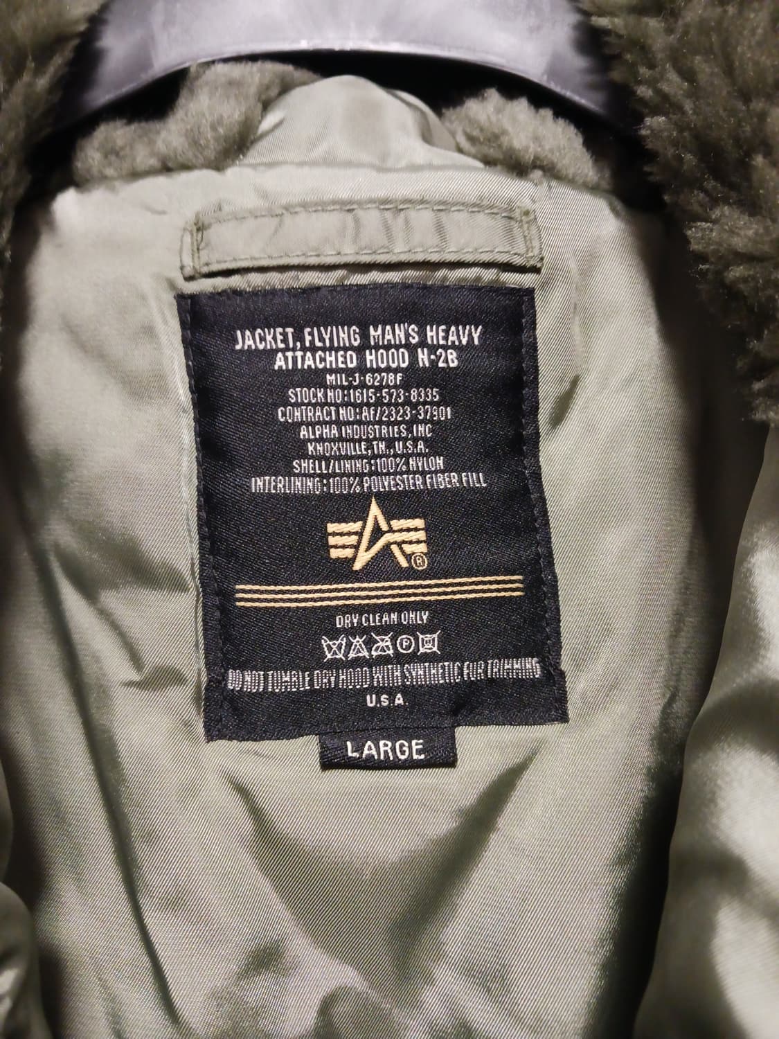 알파인더스트리 USA  N-2B 쇼트 웨이스트 항공점퍼 상품이미지2