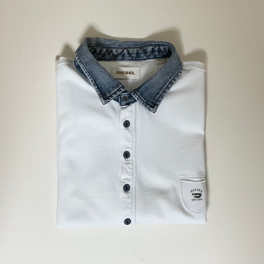 [DIESEL] Denim Collar Polo Shirt 상품이미지1