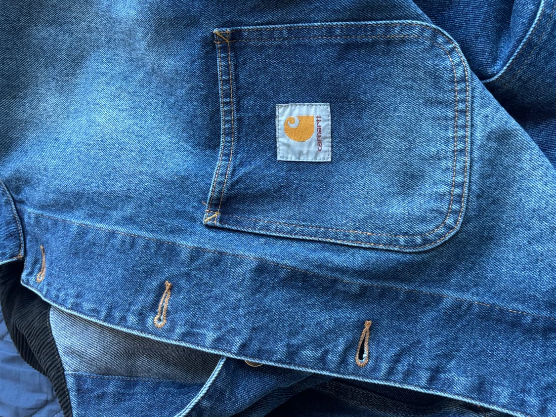 칼하트 WIP 노르코 블루 데님 OG 초어 코트 블루 스 톤 워시드 상품이미지2