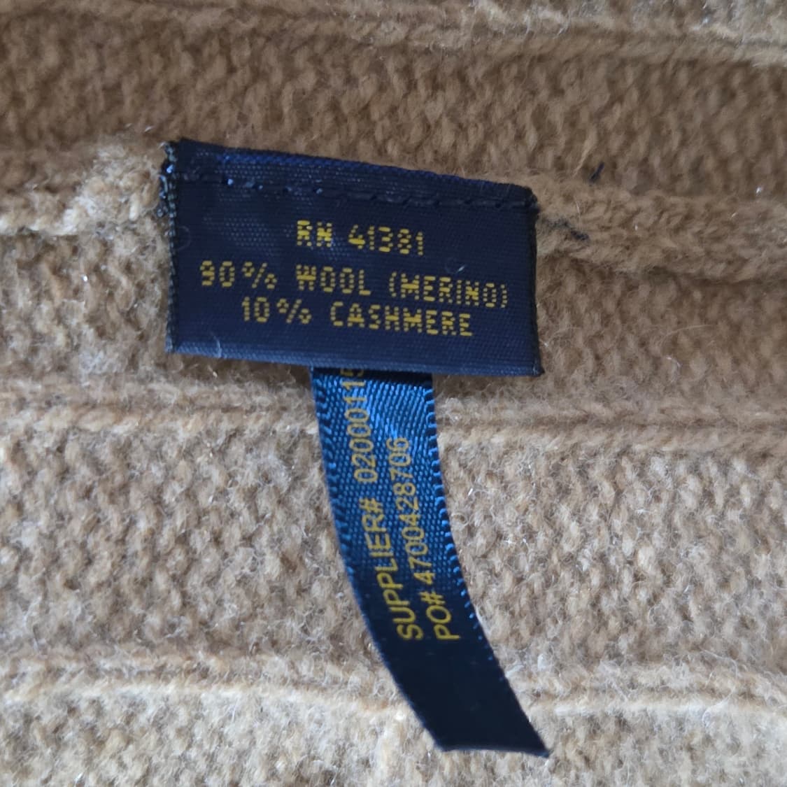 폴로랄프로렌 우먼 논버튼 케이블 캐시미어 블랜드 니트 롱가디건 XS  상품이미지3