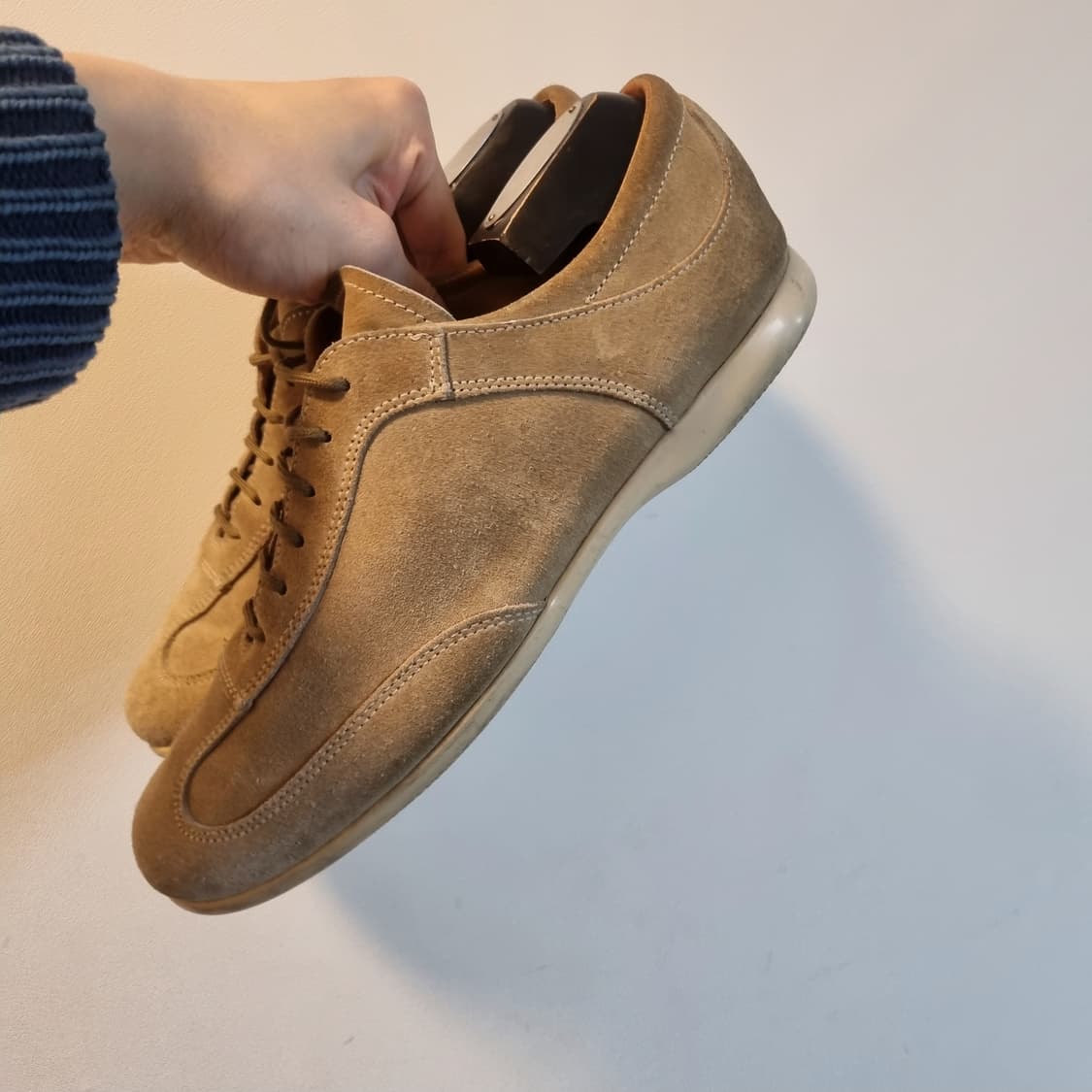 프라다 스포츠 스웨이드 탄베이지 트레이너 9.5 상품이미지6