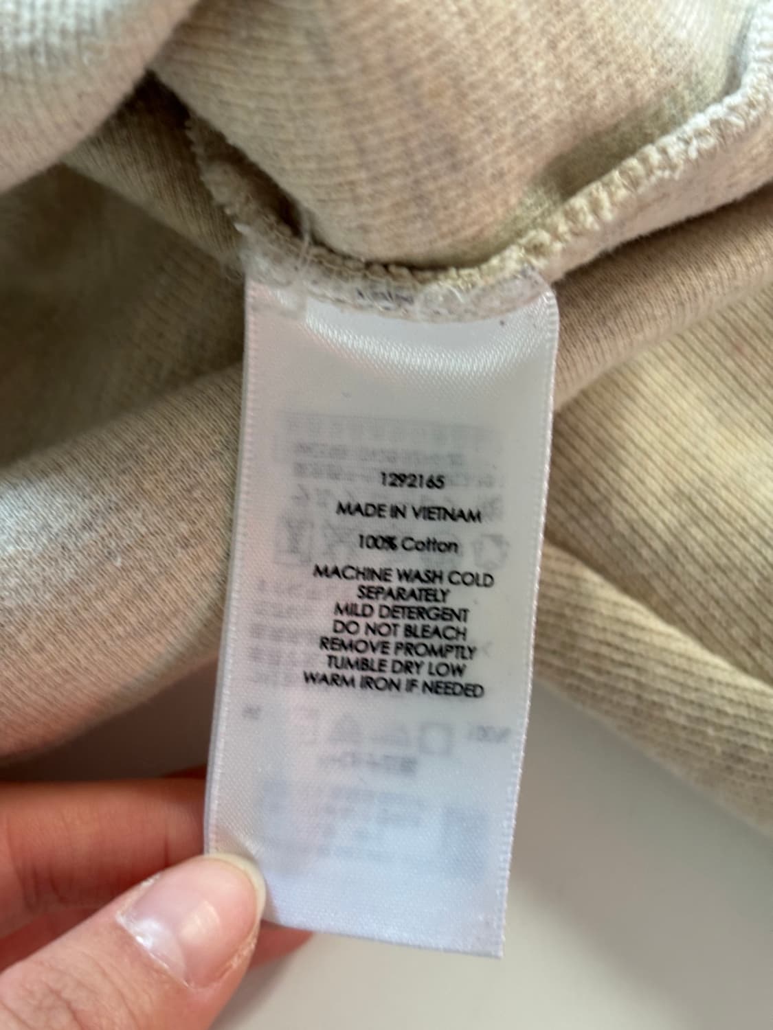 Polo 폴로 랄프로렌 아이보리컬러 코튼 하프집업 상품이미지8