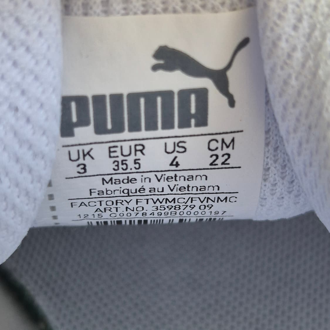 푸마 운동화 화이트 스니커즈220 상품이미지9