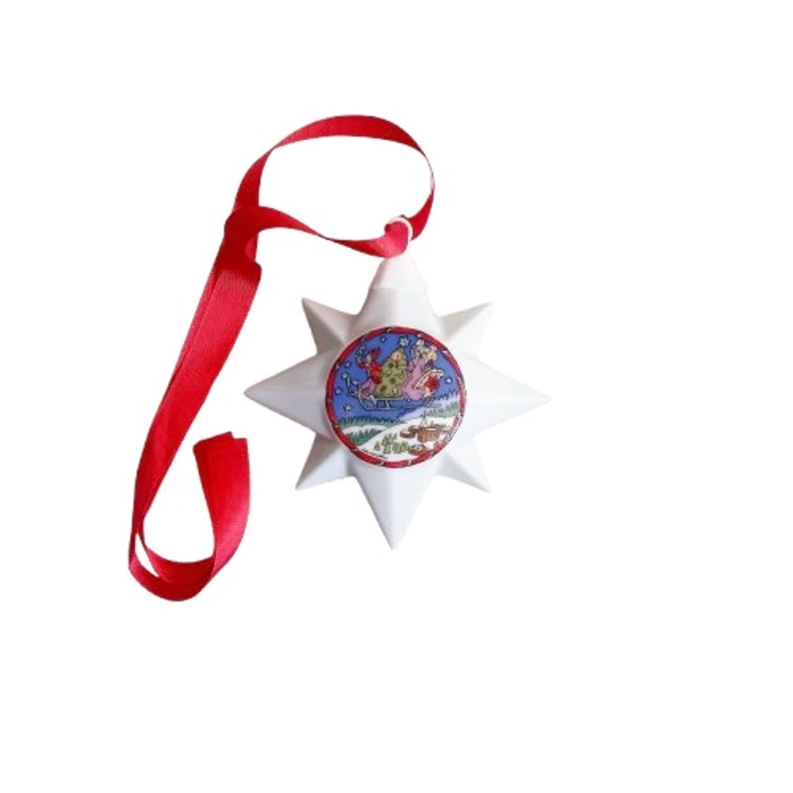 미사용 빈티지 후첸로이터 크리스마스 도자기 별장식 상품이미지1