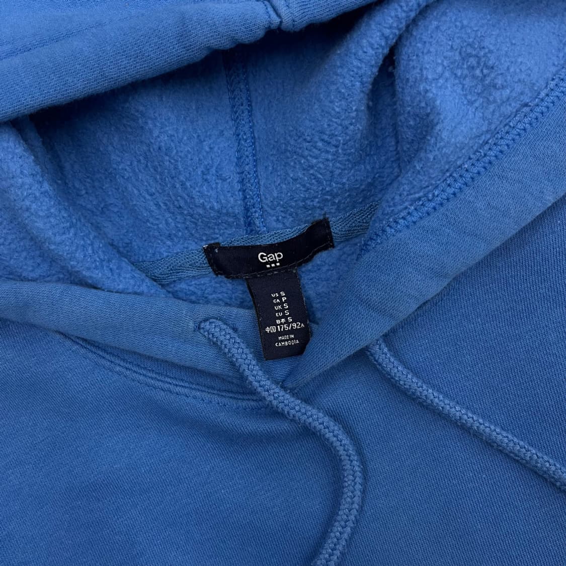 갭 블랙 패치로고 블루 후드 S 상품이미지5