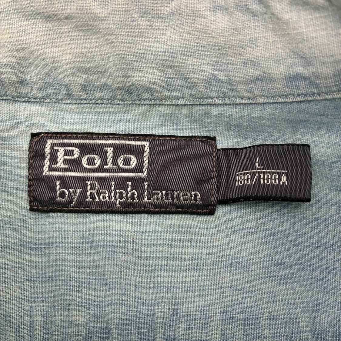 Polo  폴로 랄프로렌 90,s 포켓 연청 데님 셔츠 상품이미지5