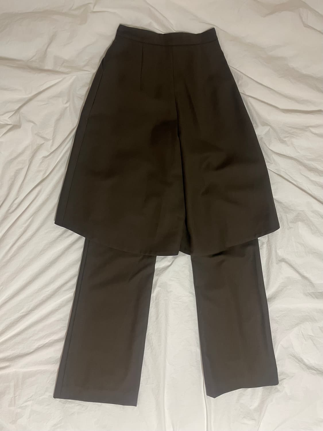 온스카 더블 팬츠 브라운 S 상품이미지1