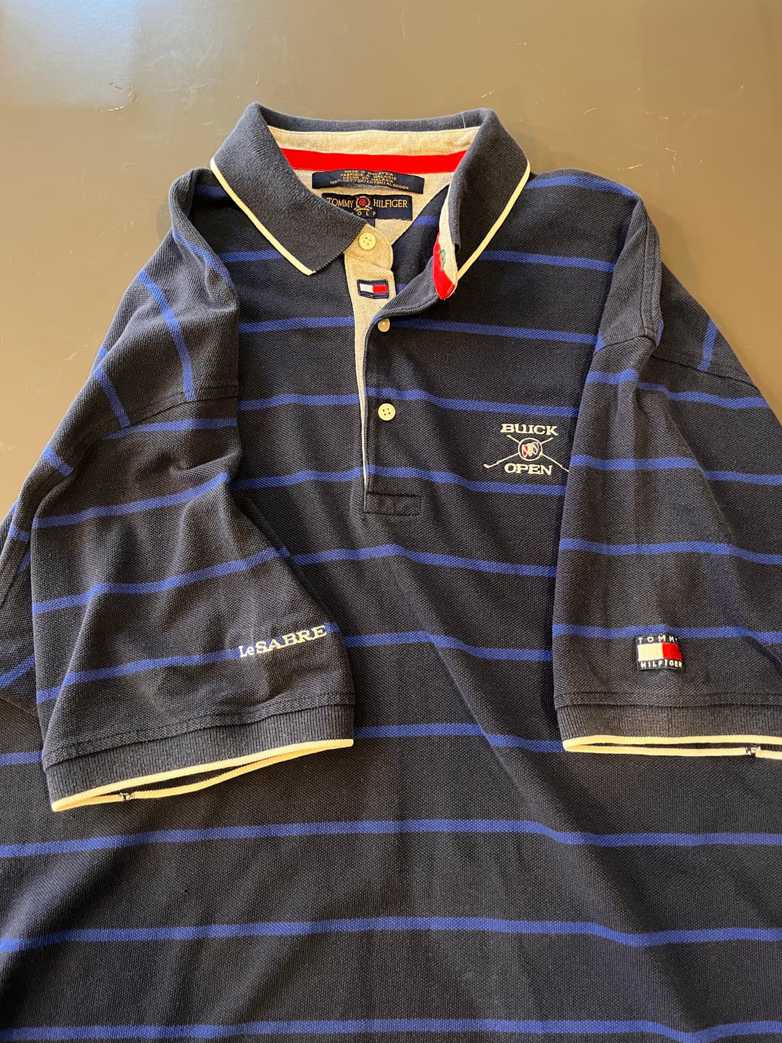 타미 힐피거 골프 스트라이프 반팔 폴로 셔츠 상품이미지2