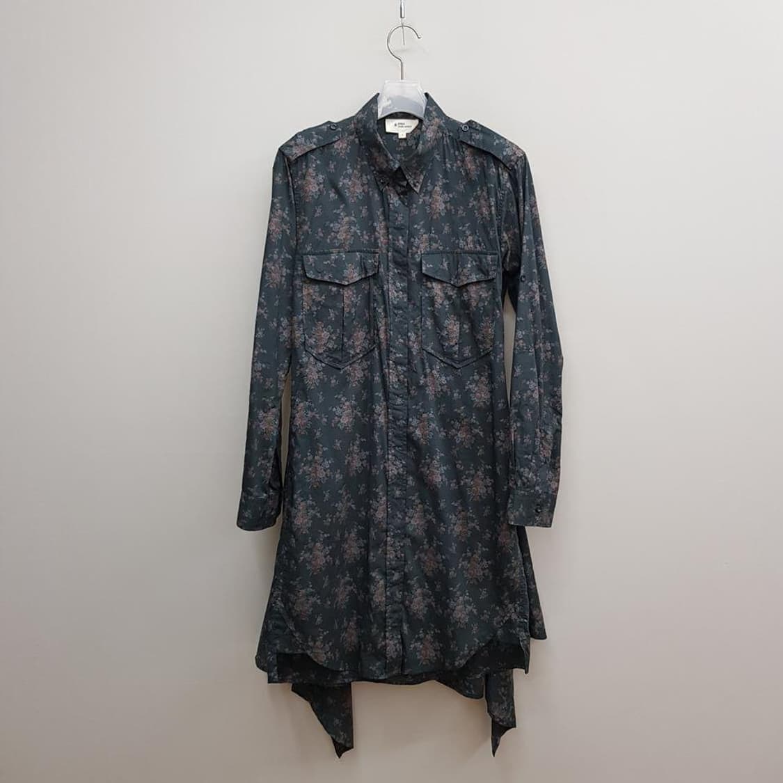 이자벨마랑 에뚜왈 플로럴 프린트 코튼 셔츠 원피스 1사이즈 상품이미지1