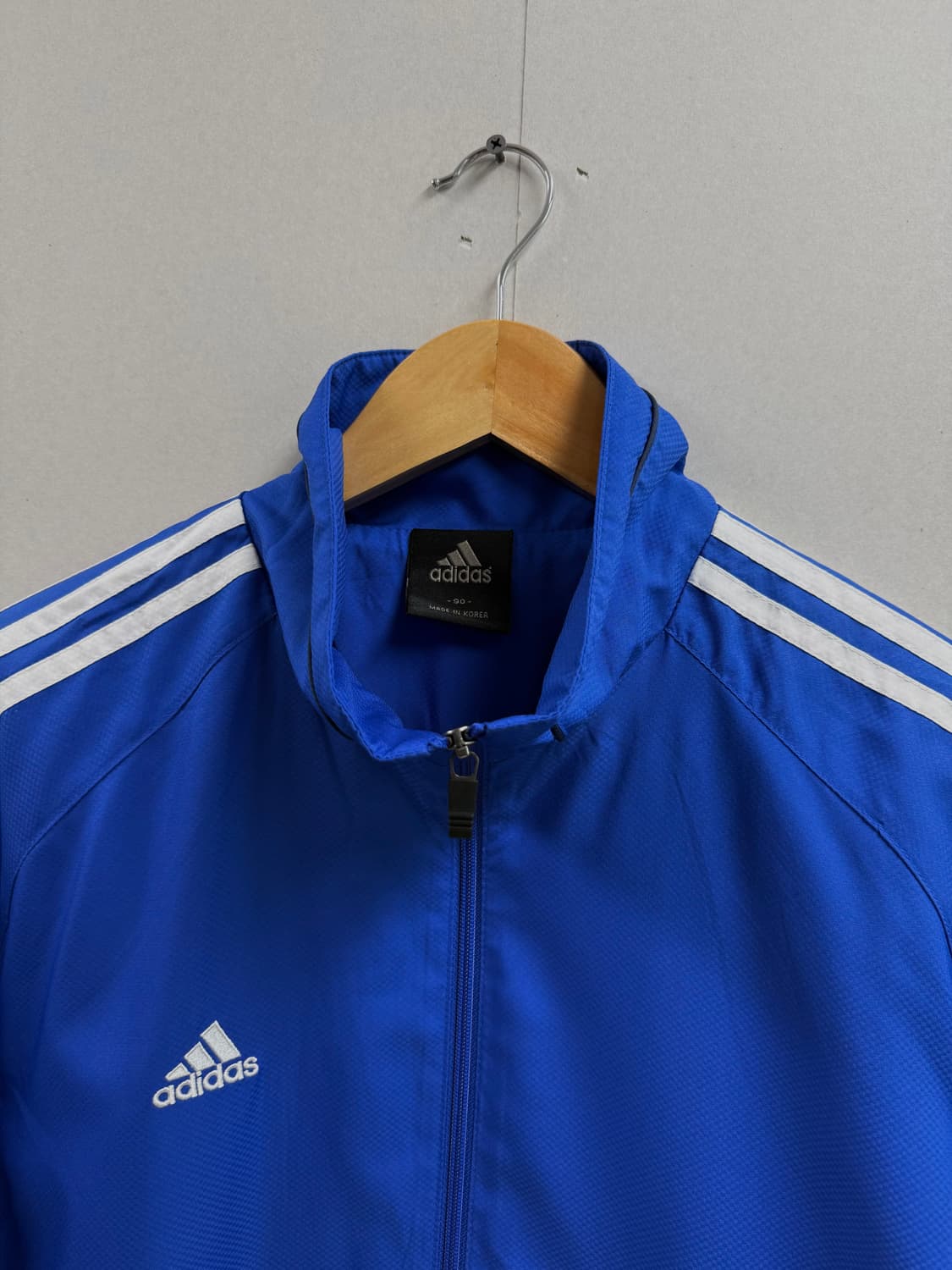 공용 S / 아디다스 바람막이 점퍼 블루 상품이미지4
