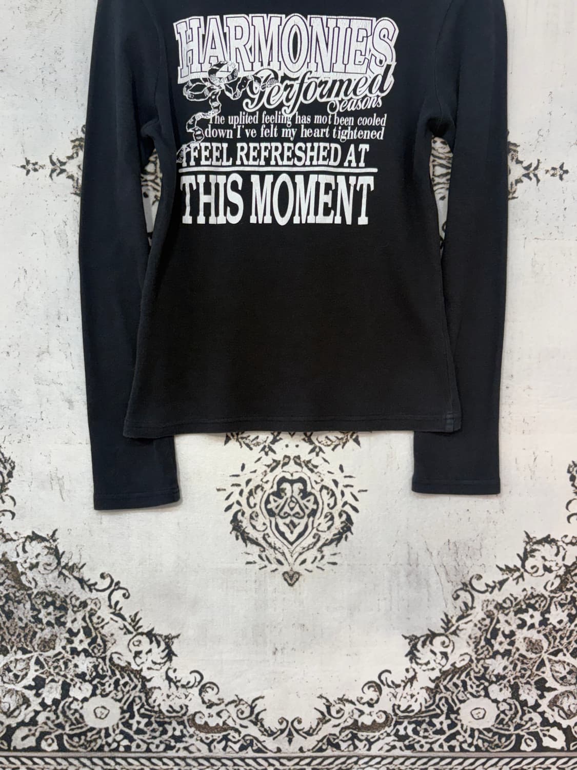 일본빈티지 Crazy girl Y2K 레터링 글리터 롱슬리브 상품이미지9